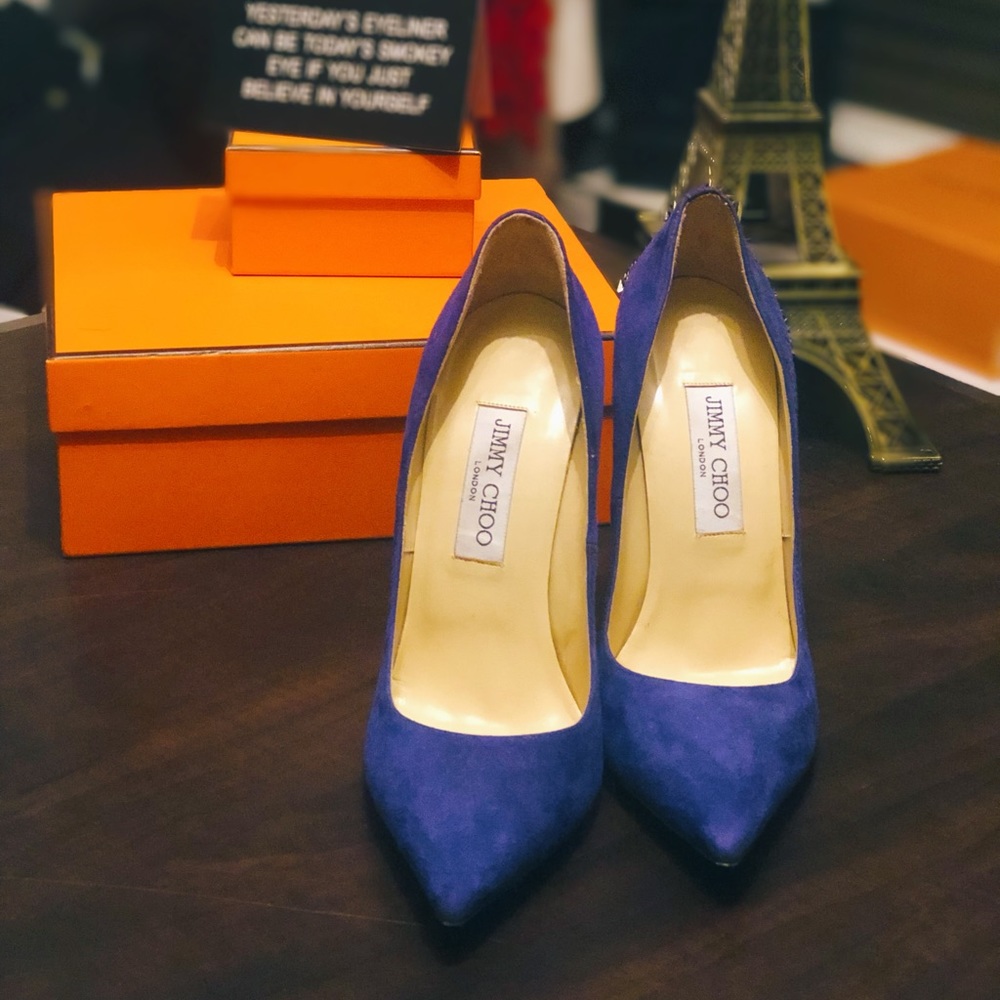 Jimmy Choo Royal Blue Anouk Heels
